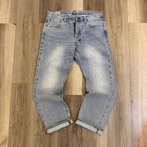 Levi's selvedge 501 blue jeans Size 34" #denim